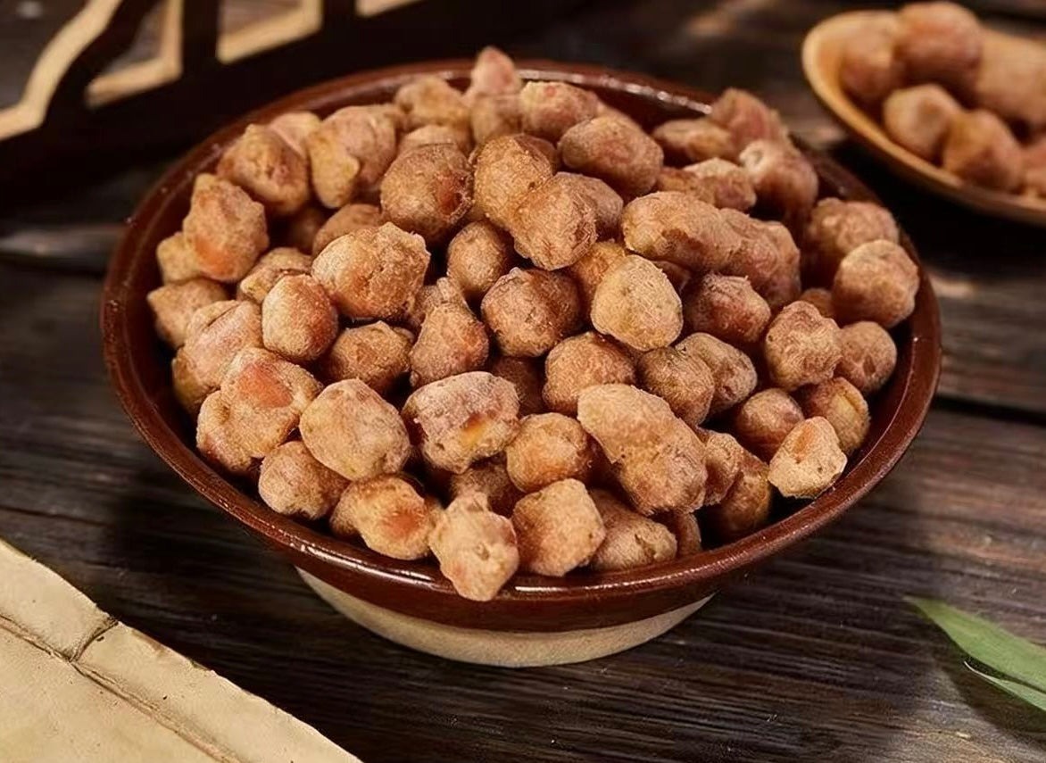 فول سوداني محمص بالأرز والحليب